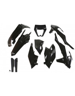 Kit complet plastice UFO (FULL KIT) KTM EXC/EXC-F TPI '17-'19 Z culoare Negru (KT523E001)