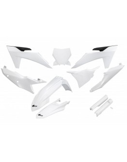 Kit complet plastice UFO (FULL KIT) KTM SX 125 / 250 / 300 TBI '23-'24, SX-F 250 / 350 / 450 '23-'24 culoare Alb