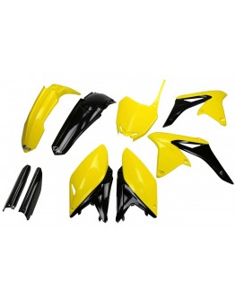 Kit complet plastice UFO (FULL KIT) SUZUKI RMZ 250 '10-'18 culoare OEM '14-'16 (Galben/Negru) (SU416E999)