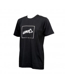 Tricou Leatt Black/White - Negru