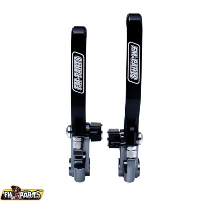 Set manete rabatabile FM-Parts HUSQVARNA TE/FE '22-'24; GAS GAS EC '22-'24 Culoare Negru