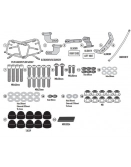 Suport pentru genti cutii laterale KAPPA - MONOKEY CAM SIDE BMW F 900 GS '24- compatibil cu KFR K'FORCE ALU