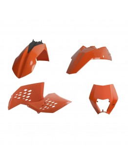 Kit plastice POLISPORT - KTM EXC/EXC-F - Portocaliu