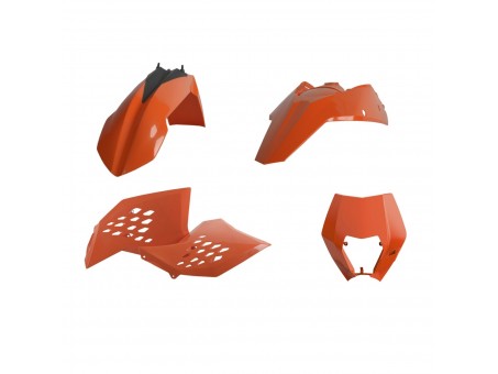 Kit plastice POLISPORT - KTM EXC/EXC-F - Portocaliu