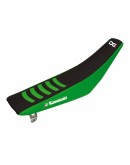 Husă șa BLACKBIRD KAWASAKI KX 85 '14-'23 DOUBLE GRIP 3 culoare Negru Verde