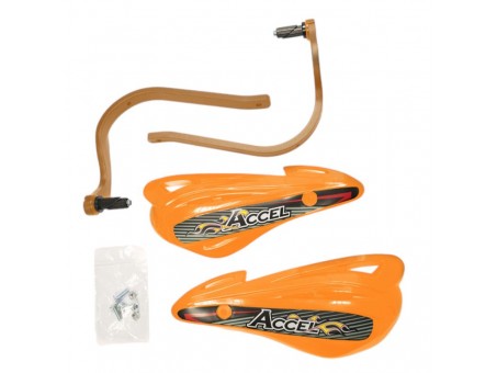 Set Handguard ATV ACCEL Universal (22+28MM) - Portocaliu