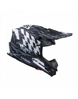 Casca Cross/Enduro Kenny Racing Track Graphic - Negru,Gri mat