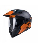 Casca Dual Adventure Kenny Racing Extreme Graphic - Negru/Gri/Portocaliu mat