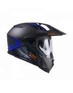 Casca Dual Adventure Kenny Racing Extreme Graphic - Negru/Gri/Albastru mat