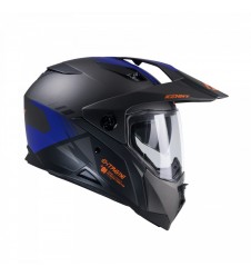 Casca Dual Adventure Kenny Racing Extreme Graphic - Negru,Gri,Albastru mat