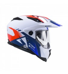 Casca Dual Adventure Kenny Racing Extreme Graphic - Alb,Albastru,Rosu