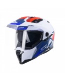 Casca Dual Adventure Kenny Racing Extreme Graphic - Alb,Albastru,Rosu