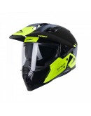 Casca Dual Adventure Kenny Racing Extreme Graphic - Negru/Gri/Galben fluo