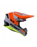 Casca Copii Cross/Enduro Kenny Racing Track KID/JUNIOR Graphic - Gri/Portocaliu/Galben mat