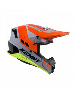 Casca Copii Cross/Enduro Kenny Racing Track KID/JUNIOR Graphic - Gri,Portocaliu,Galben mat