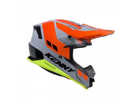 Casca Copii Cross/Enduro Kenny Racing Track KID/JUNIOR Graphic - Gri/Portocaliu/Galben mat