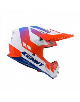 Casca Copii Cross/Enduro Kenny Racing Track KID/JUNIOR Graphic - Alb,Rosu,Albastru