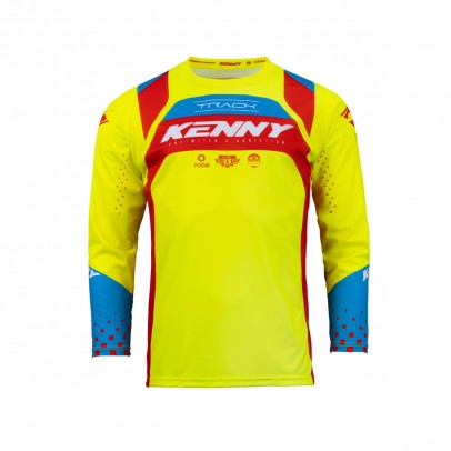 Bluza Kenny Racing Track Kid/Junior Acid - Rosu/GalbenlAlb