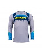 Tricou Kenny Racing Track Kid/Junior Acid - Albastru,Gri,Galben