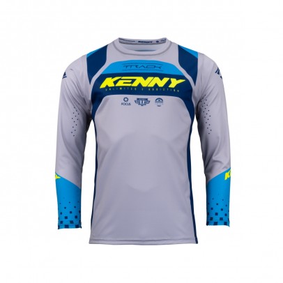 Bluza Kenny Racing Track Kid/Junior Acid - Albastru/Gri/Galben