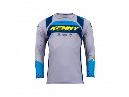 Tricou Kenny Racing Track Kid/Junior Acid - Albastru,Gri,Galben