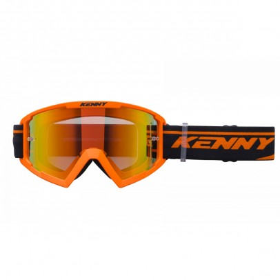 Ochelari Off Road Kenny Racing Track+Orange - Portocaliu/Negru cu lentila rosie