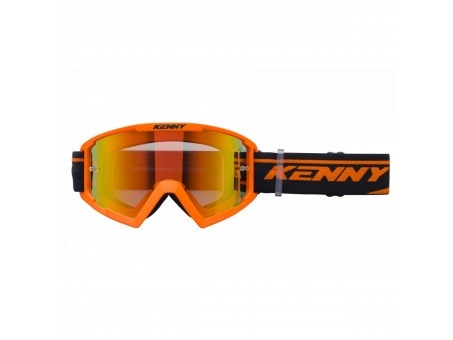 Ochelari Off Road Kenny Racing Track+Orange - Portocaliu/Negru cu lentila rosie