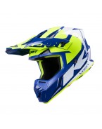 Casca Copii Cross/Enduro Kenny Racing Track KID/JUNIOR Graphic - Albastru/Alb/Galben fluo