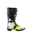 Cizme Kenny Racing Cross/Enduro Model Track - Negru/Alb/Galben fluo