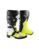 Cizme Kenny Racing Cross/Enduro Model Track - Negru/Alb/Galben fluo