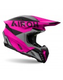 Casca cross/enduro/atv/quad AIROH HELMET TWIST 3 King Pink - Negru/Gri/Roz