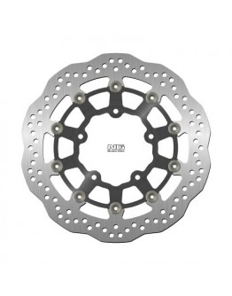 Disc frana fata NG -  SUZUKI GSR 600 / GSXR 600 '06-'07, 750 '06, 1000 '05-'08, VZR 1800 '06-'13, VLZ 1800 '17 (310X100X5,0MM) (5X10,5MM) WAVE flotant (centru aluminiu)