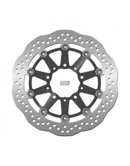 Disc frana fata NG -  KAWASAKI ER6 F/N, ZX 10R 04-15, ZX6R 05-16, KLE 650 VERSYS 07-15, Z 750 (300X80X5MM) (5X10,MM) WAVE flotant (centru aluminiu,CZARNY)