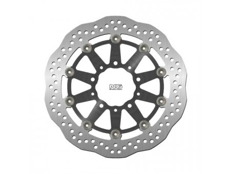 Disc frana fata NG -  KAWASAKI ER6 F/N, ZX 10R 04-15, ZX6R 05-16, KLE 650 VERSYS 07-15, Z 750 (300X80X5MM) (5X10,MM) WAVE flotant (centru aluminiu,CZARNY)