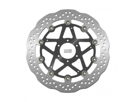 Disc frana fata NG -  DUCATI MONSTER 696 '08-14, ST3/ST4 '03-07 (320X64X5MM) (6X8,5MM) WAVE flotant (centru aluminiu)