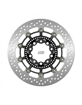 Disc frana fata NG -  KAWASAKI ER6N '05-'17, KLE 650 VERSYS '07-'21, ZX6R '13-'18 ,VULCAN 650 '15-'21 (300X80X5MM) (5X10,5MM) flotant (centru aluminiu)