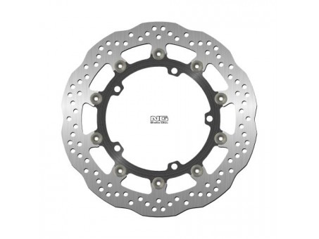 Disc frana fata NG -  TRIUMPH SPEED TRIPLE 1050 '11-17, STREET TRIPLE 1050 '08-'17, TROPHY 1215 '12-'18 (320X150X5MM) (5X10,5MM) WAVE flotant (centru aluminiu)