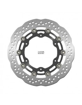 Disc frana fata NG -  YAMAHA YZF R6 99-02, YZF R1 98-03, FZS 1000 01-05, FJR 01, XJR 1300 03-17, XVZ 1300, XV 1600/1700/1900 (298X132X5MM) (6X8,5MM) WAVE flotant (centru aluminiu)