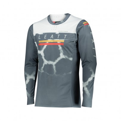 Tricou Leatt Moto 5.5 Ultraweld Jersey Giraffe - Gri/Alb