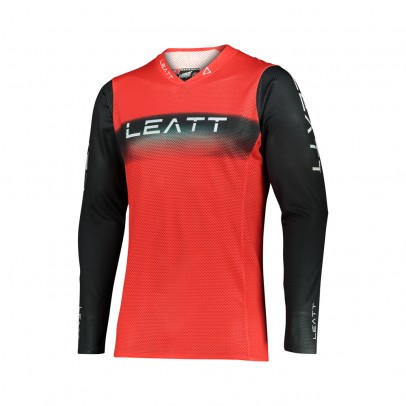 Tricou Leatt Moto 5.5 Ultraweld Jersey Red - Negru/Rosu