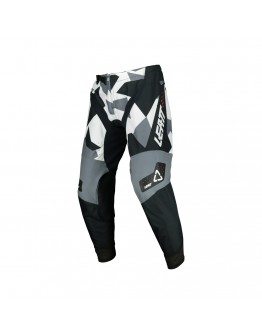 Pantaloni Leatt Moto 4.5 Camo - Negru/Gri/Alb