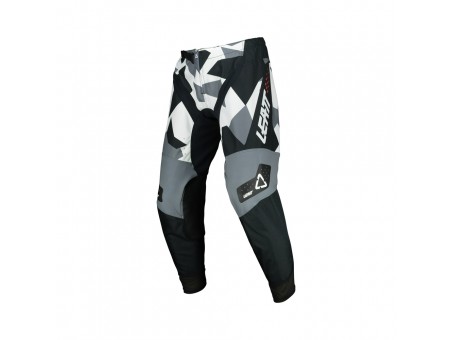 Pantaloni Leatt Moto 4.5 Camo - Negru/Gri/Alb