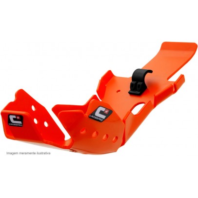 Scut protectie din plastic CROSSPRO model PRO-LINK DTC ENDURO pentru: KTM SXF/XCF 250/350 '16-'18, HUSQVARNA FC 250/350 '16-'18, FE 250/350 '17-'18 culoare Portocaliu