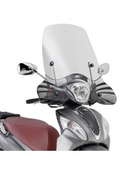 Parbriz moto KAPPA - KYMCO PEOPLE ONE 125/150 '13-20, 46 X 68 CM Transparent