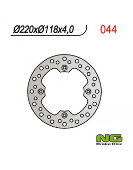 Disc frana spate NG - SUZUKI DR 350 ''99, DR 250 '96-00, DRZ 250 '01-07, TS 125 '89-'94 (220X118X4MM) (4x10,5MM)