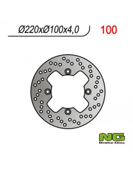 Disc frana spate NG - KAWASAKI ZX 6R '98-'07, ZX10R, ER6F/N, KLE 650VERSYS 07-14 (220X100X4,0MM) (4X10,5MM)