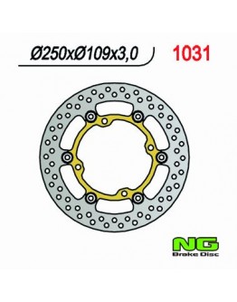 Disc frana fata NG -  KAWASAKI KXF 250/450 '03-'14 (250X109X3) (4X9,5MM) flotant