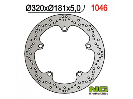 Disc frana fata NG -  BMW F 800/R850,1100,1150/K 1200/1300/1600 (320X181X4,8) (5X14,0MM)