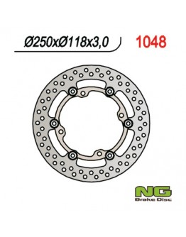 Disc frana fata NG -  SUZUKI RMZ 450 '05-'14, RMZ 250 '07-'14 flotant (250X118X3MM) (4X9,5MM) flotant