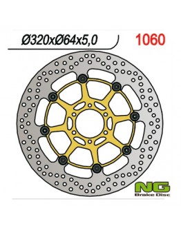 Disc frana fata NG -  APRILIA CAPONORD 1200 '13-17, YAMAHA FZR 1000 '87-95, XJR1200/1300 '95-99 (320X64X5MM) (6X8,5MM) flotant